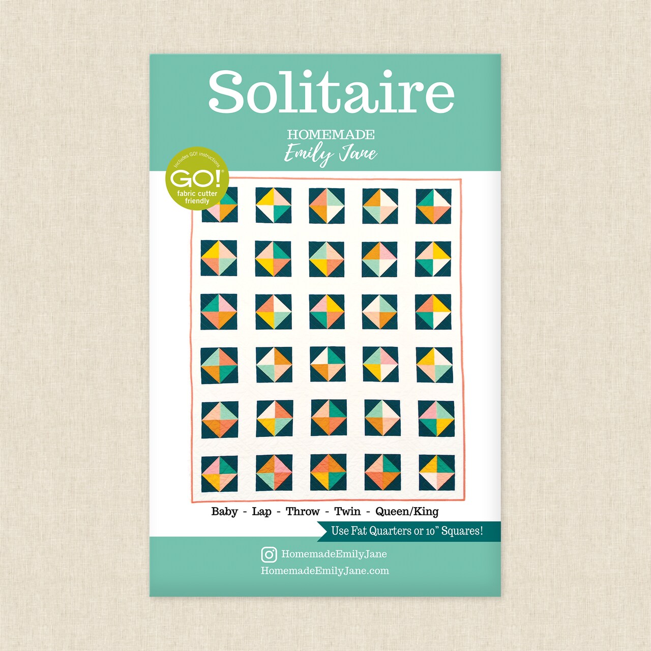 Solitaire Quilt (hej 103) | Homemade Emily Jane | Sewing Pattern